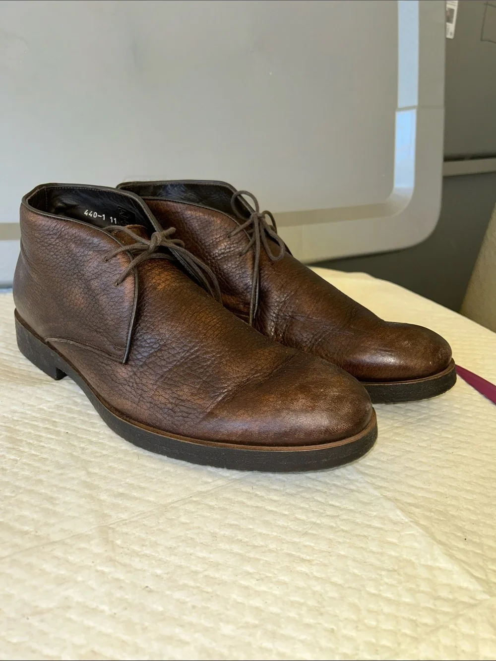 To boot New York pebbled leather